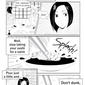 Don't use too much Soya sauce! Japanese cookery tips from Yuki's Kitchen Manga series