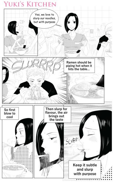 Slurp with Purpose! Manga Japanese Cookery Tips with Yuki