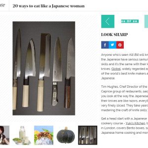 japanese woman eating tips in the stylist magazine