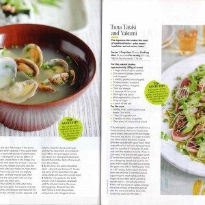 top sante magazine's feature on yuki's healthy sushi recipes